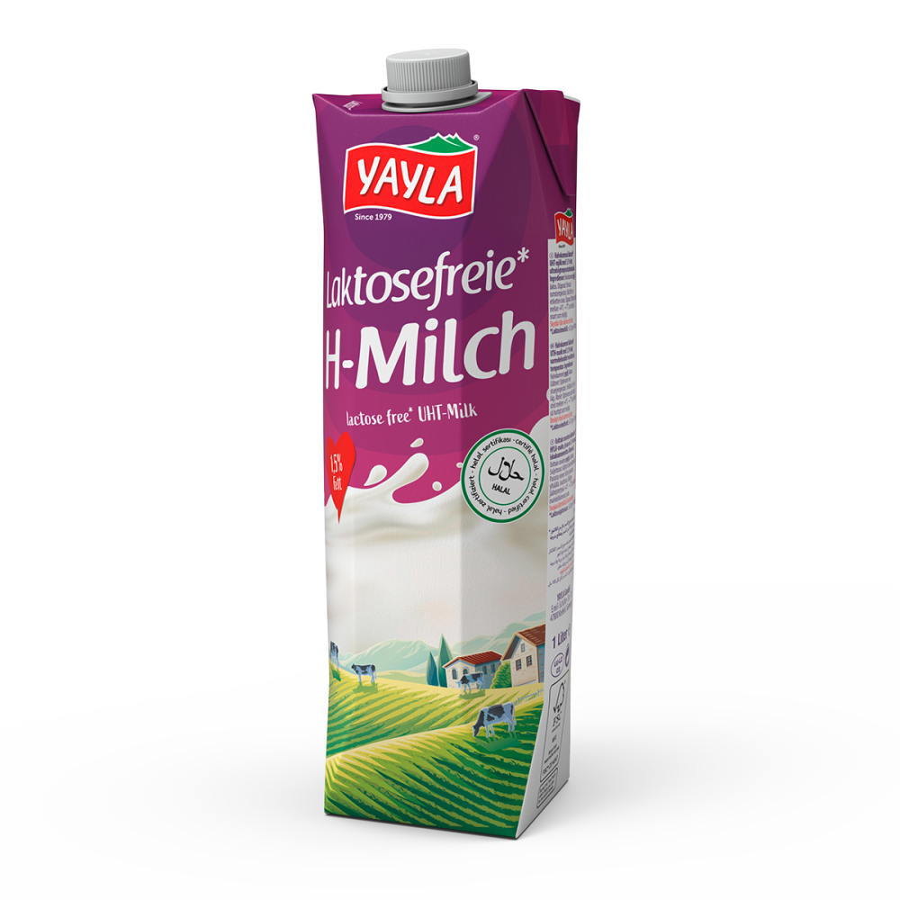 Lactose-free UHT milk with 1.5% fat
