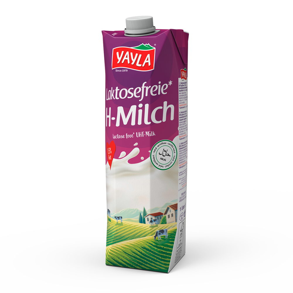 Laktosefreie H-Milch mit 1,5% Fett