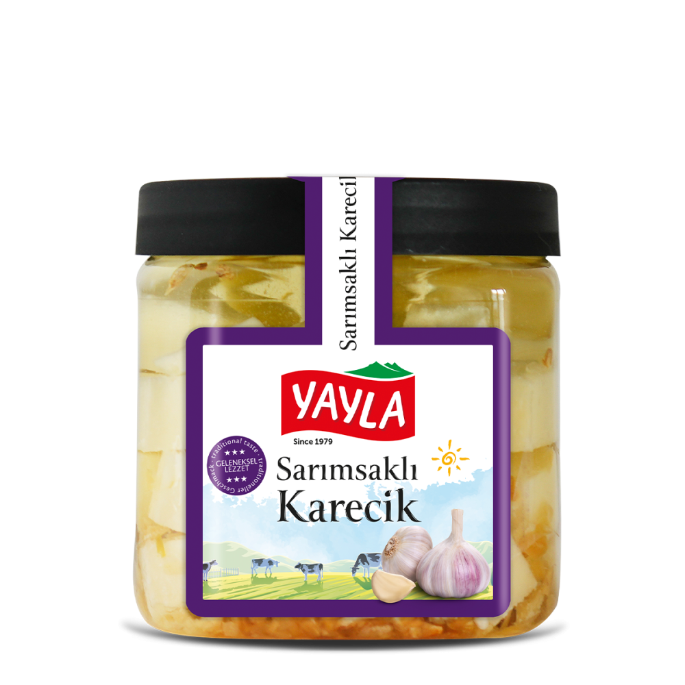 Akkawi Käsewürfel in Öl - mit Knoblauch