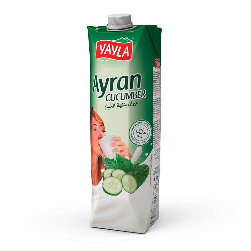 Ayran-Joghurt-Drink mit Gurken-Aroma nach türkischer Art