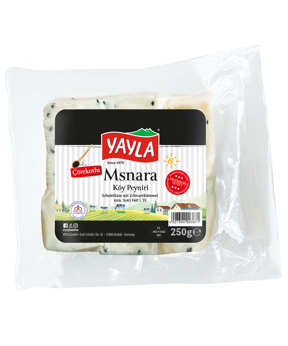 Msnara Cheese with nigella Seeds
