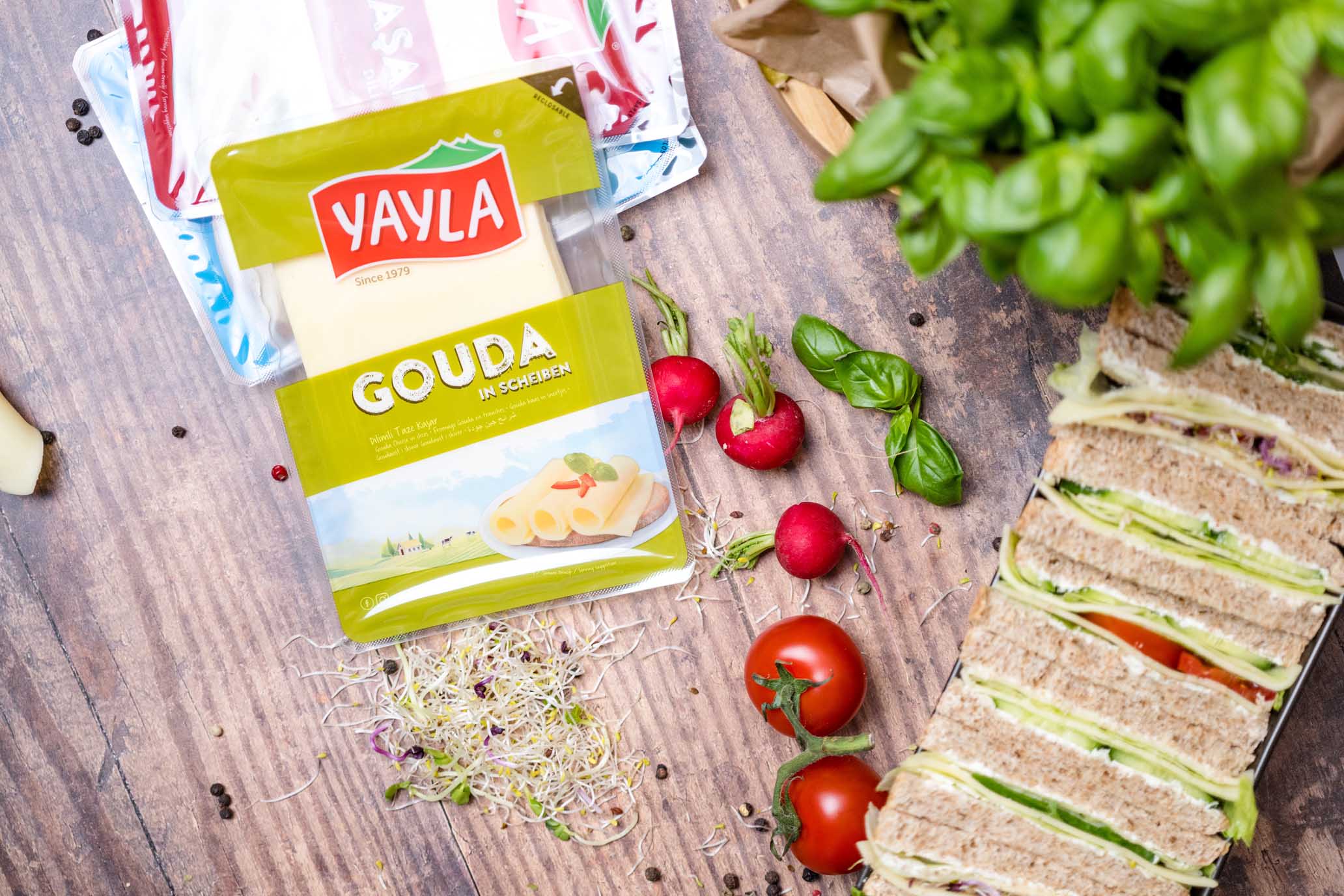 Gouda in Scheiben