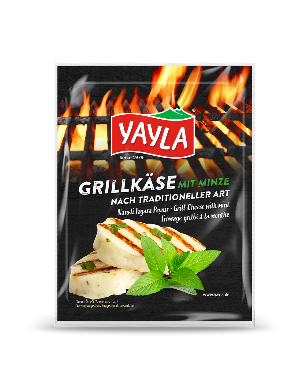 Grillkäse mit Minze nach traditioneller Art