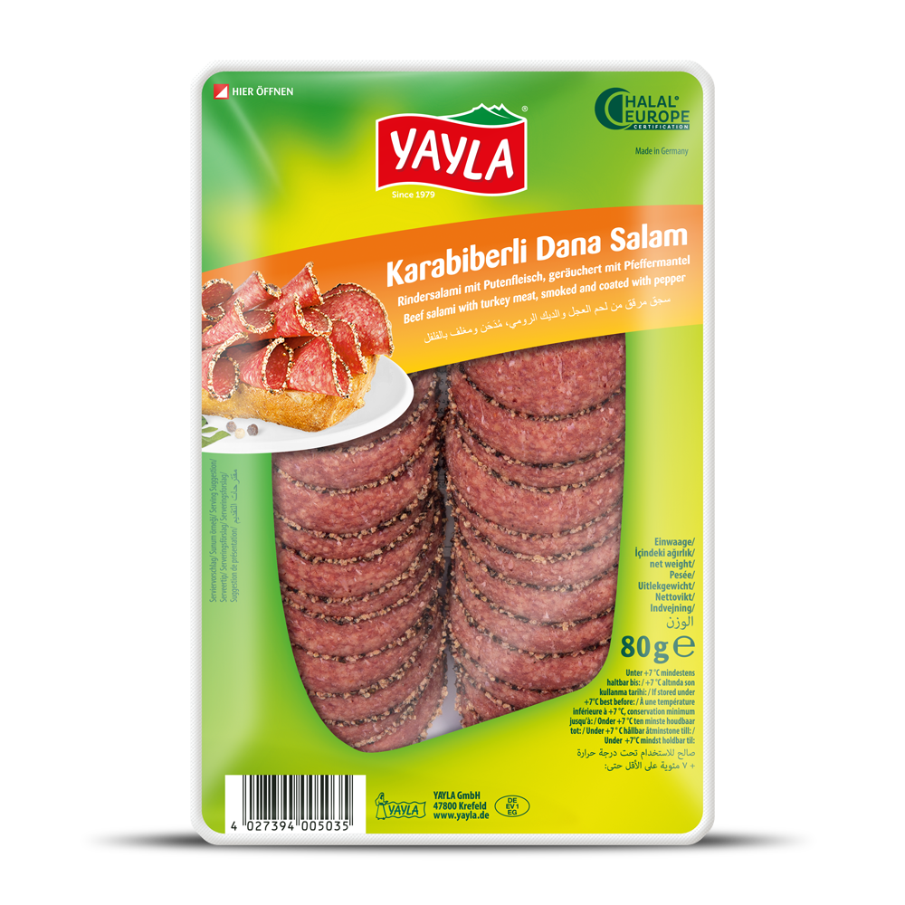 Beef Salami with Pepper-Crust