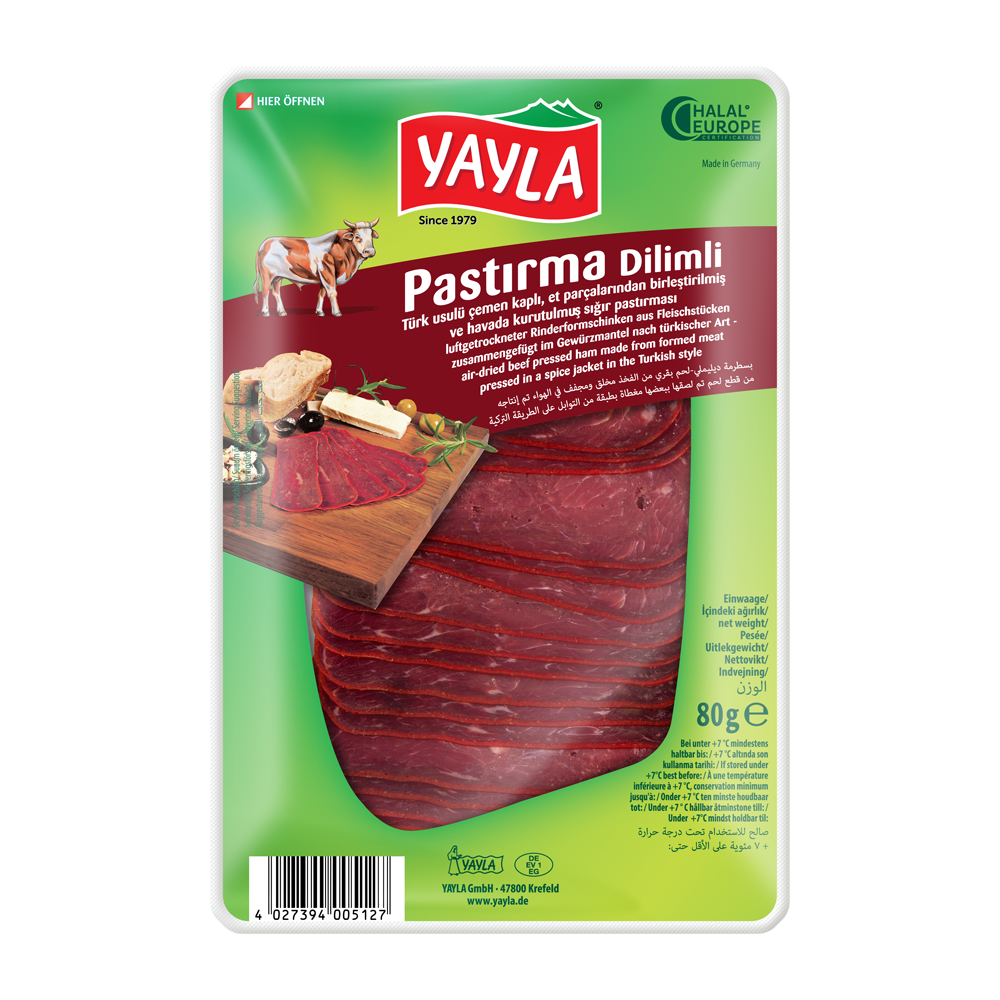 Air dried Beef Pastirma