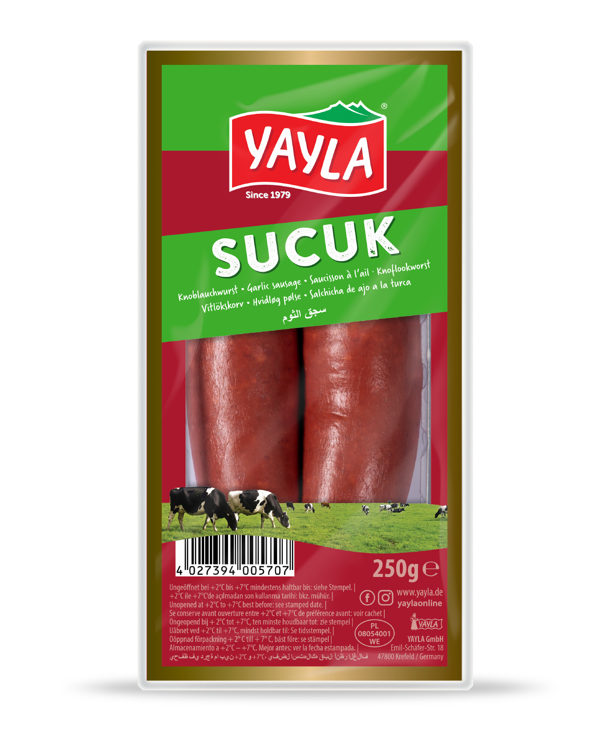 Sucuk Knoblauchwurst 1000g T rkische Knoblauchwurst Yayla de