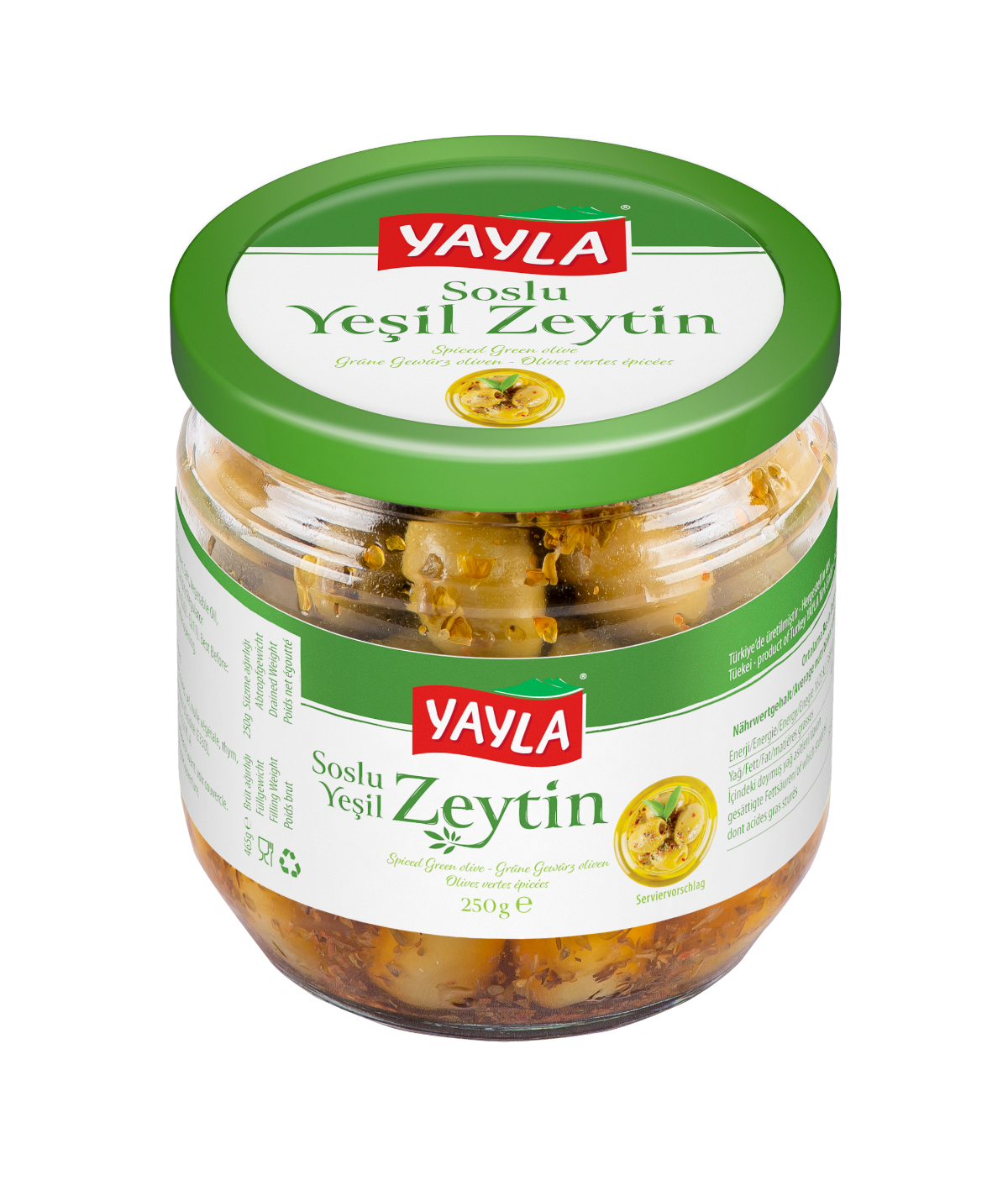 Soslu Yeşil Zeytin